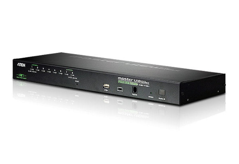 Aten 8 Port Rackmount USB-PS/2 VGA KVMP Over IP Switch with USB 2.0 Hub and Daisy Chain Aten 8 Port Rackmount USB-PS/2 VGA KVMP Over IP Switch with USB 2.0 Hub and Daisy Chain